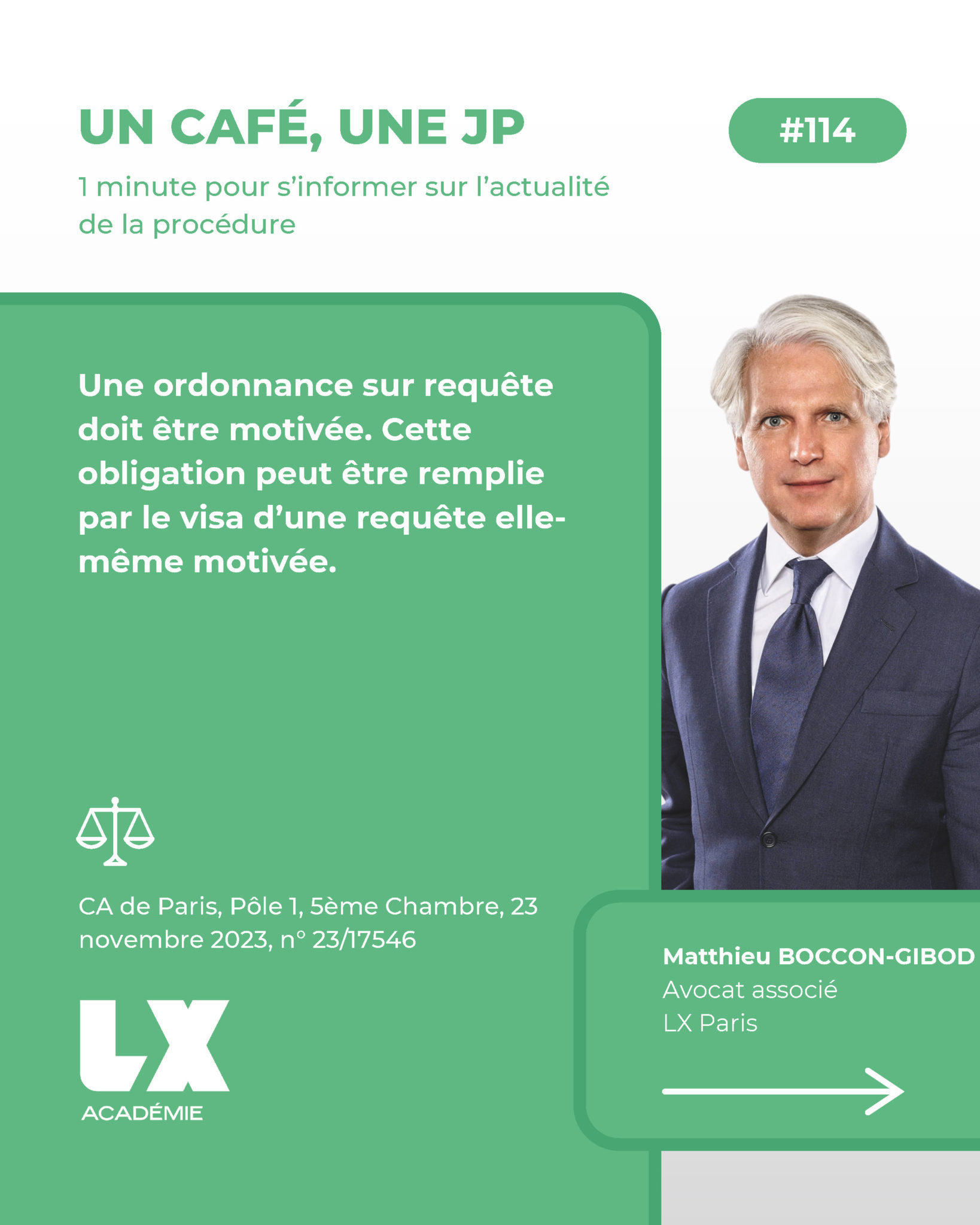 Une ordonnance sur requête doit être motivée. Cette obligation peut ...